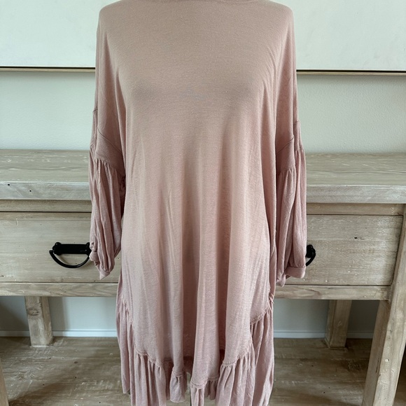 Pink Flowy Tunic Dress by Free People NWT - Picture 1 of 9